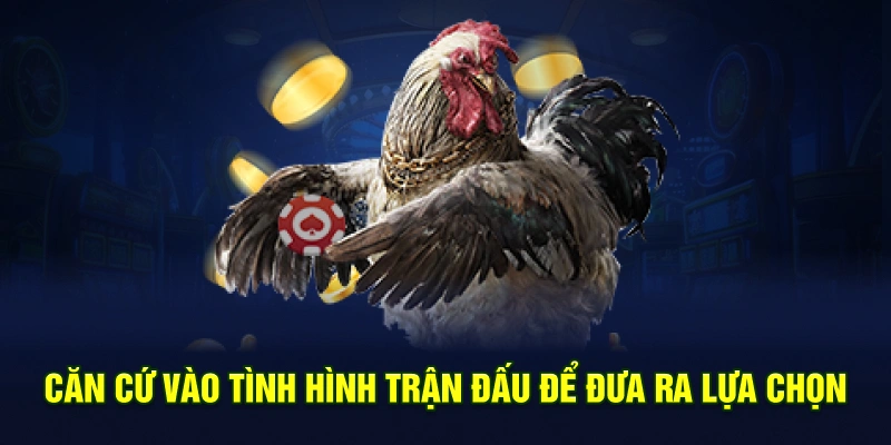 Căn cứ vào tình hình trận đấu để đưa ra lựa chọn